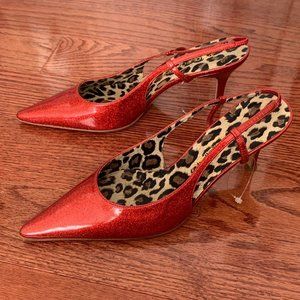 Dolce & Gabbana vintage red leopard heels